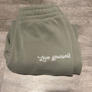 love yourself sweatpants